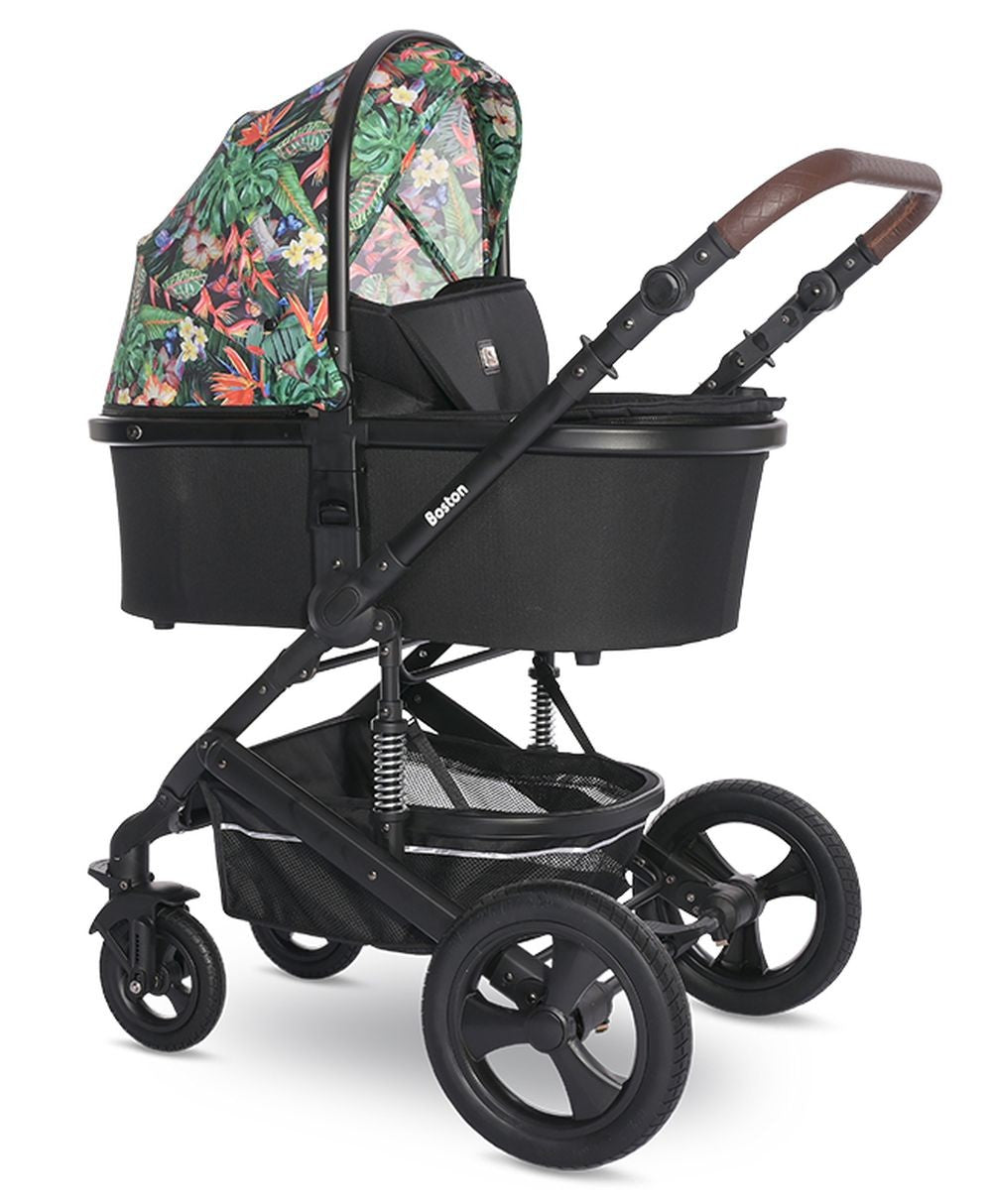 Carro De Bebé Dos Piezas Boston Hasta 22 Kg Tropical Flowers_1