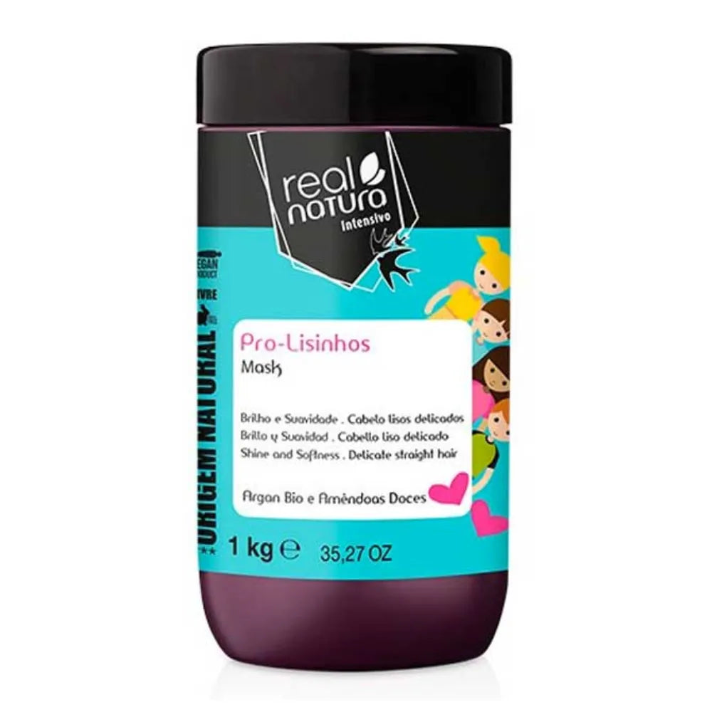 Real Natura Pro Lisinhos Mascarilla Niños Cabello Liso 1000ml_0