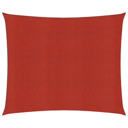 Vidaxl Toldo De Vela Hdpe Rojo 160 G/m² 4x4 M_0
