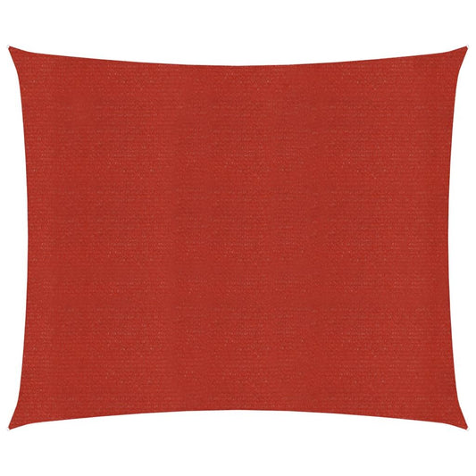 Vidaxl Toldo De Vela Hdpe Rojo 160 G/m² 4x4 M_0