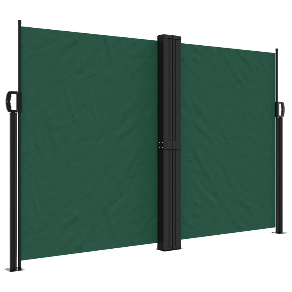 Vidaxl Toldo Lateral Retráctil Verde Oscuro 160x1200 Cm_0