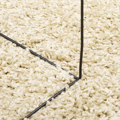 Alfombra Peluda De Pelo Largo Moderna Pamplona Dorado Ø 240 Cm / Vetonek_1