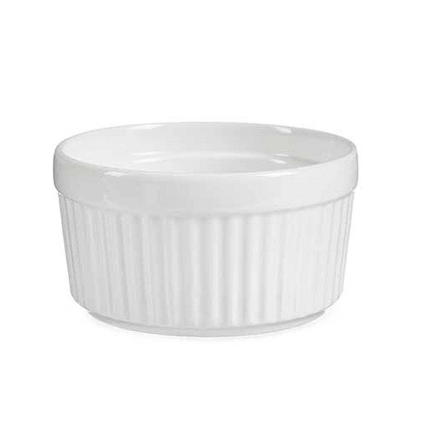 Set 3 Bols Redondos Blancos Con Estante  Colección Vessia