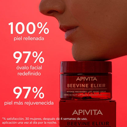 Crema de noche lift recuperación intensa BEEVINE ELIXIR, APIVITA 50 ml