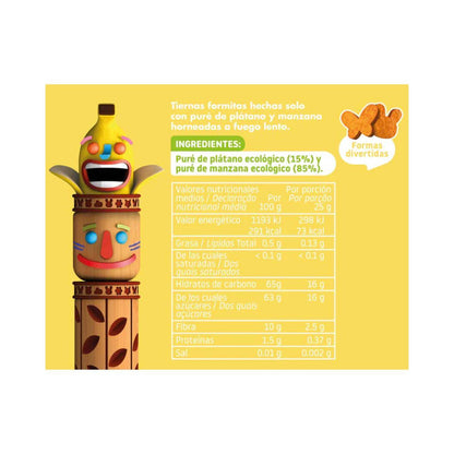 Snack de manzana y plátano ECO 25g, Triboo