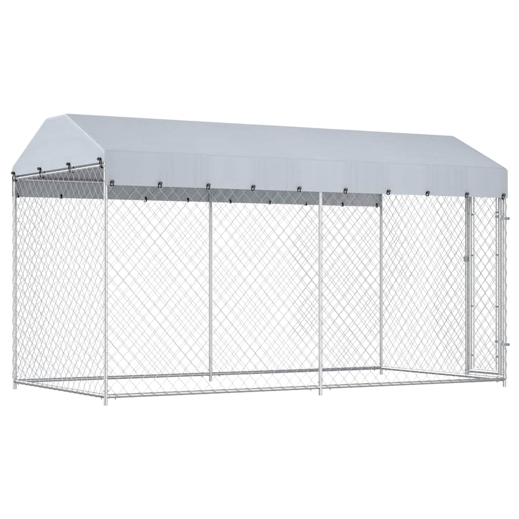 Perrera De Exterior Con Toldo 382x192x225 Cm_4