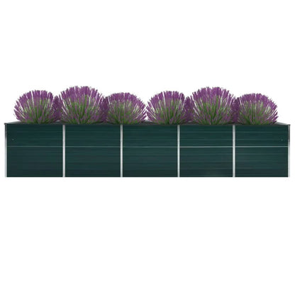 Arriate De Acero Galvanizado Verde 400x80x45 Cm_0