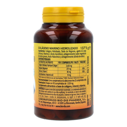 Colágeno marino hidrolizado + MG 1200 mg 90 comp