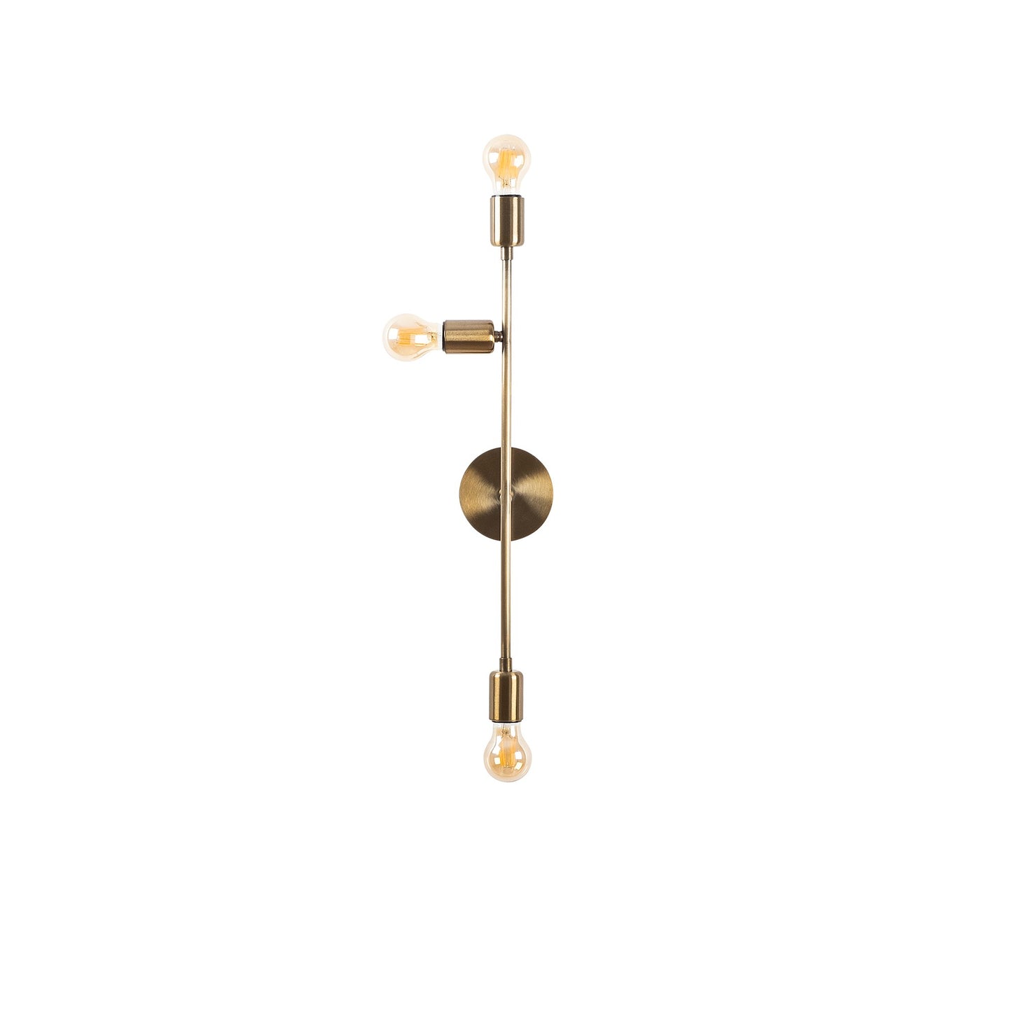 Aplique De Pared, Metal , Vintage, 15x15x65, Casquillo 3 X E 27 Max 40 W_2