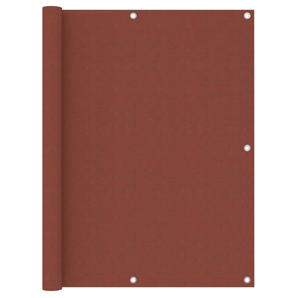 Vidaxl Toldo Para Balcón De Tela Oxford Terracota 120x300 Cm_0
