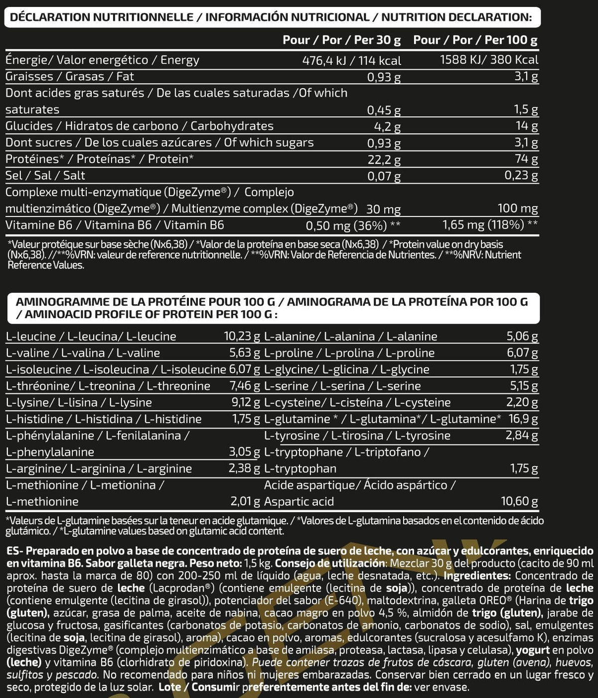 Whey Sublime - 1.5kg - Black Cookies Cheesecake - Proteina De Suero Whey - Io.genix_5