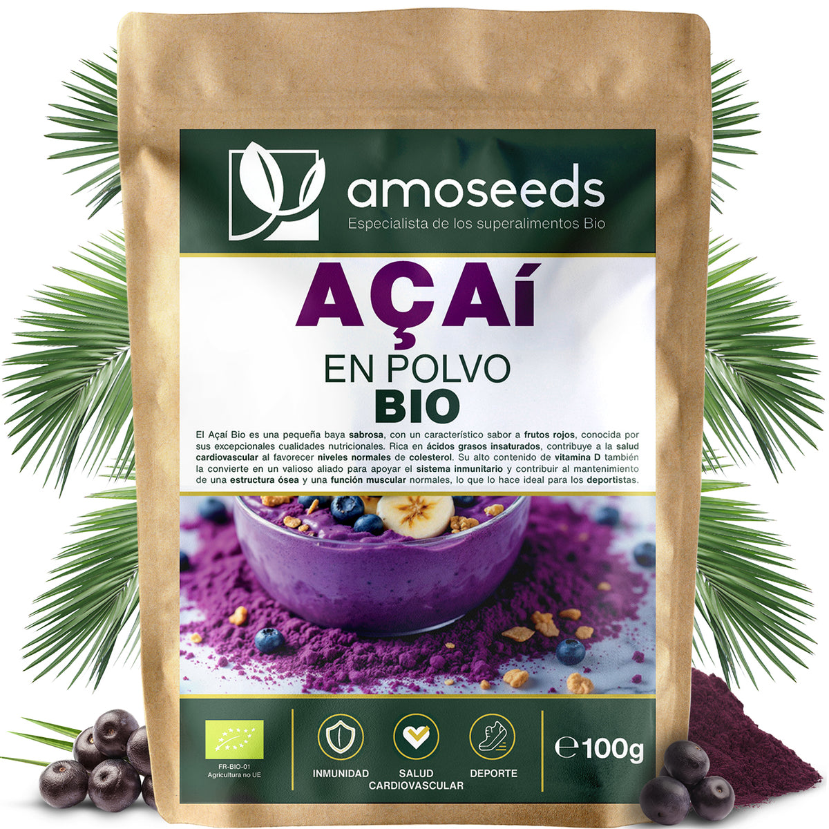 Açaí En Polvo Bio 100g_0