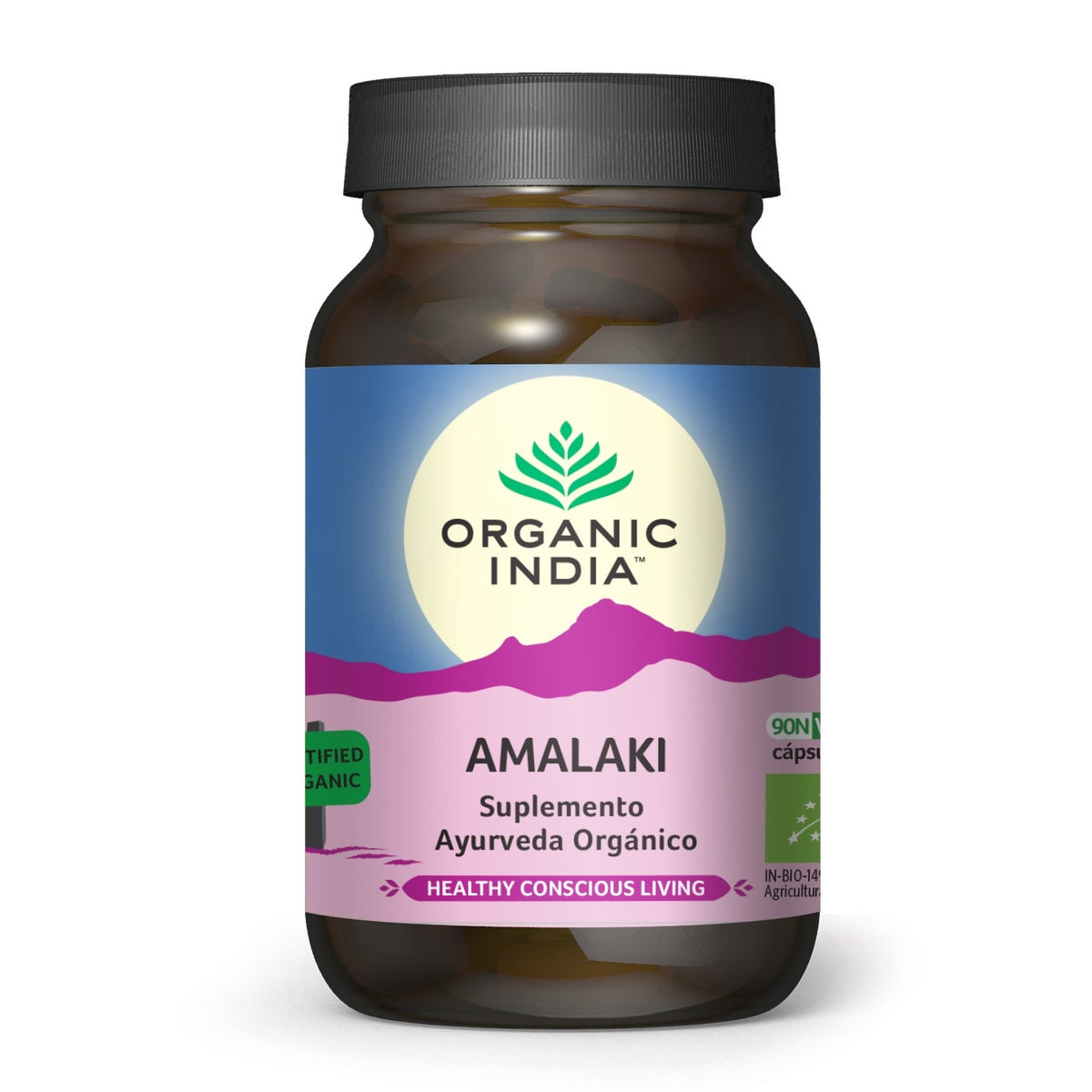 Amalaki Suplemento Ayurveda Orgánico Organic India 90 cápsulas