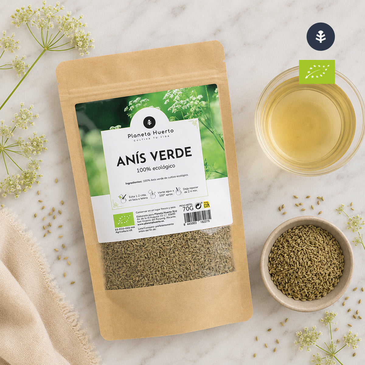 Anís verde en grano ECO Planeta Huerto 70g