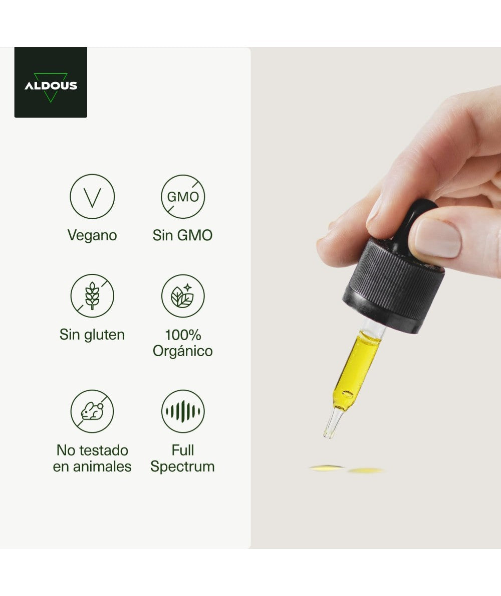 Auténtico CBD Oil 5% Full Spectrum, 30 ml. Aldous Labs