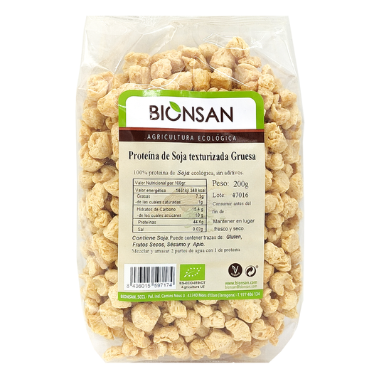 Proteína De Soja Texturizada Gruesa Eco Bionsan 200gr_0