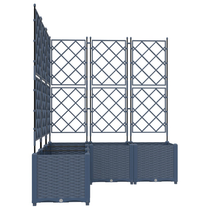 Vidaxl Maceta De Jardín Con Enrejado 5 Pcs Gris 120 X 120 X 143 Cm Pp_3