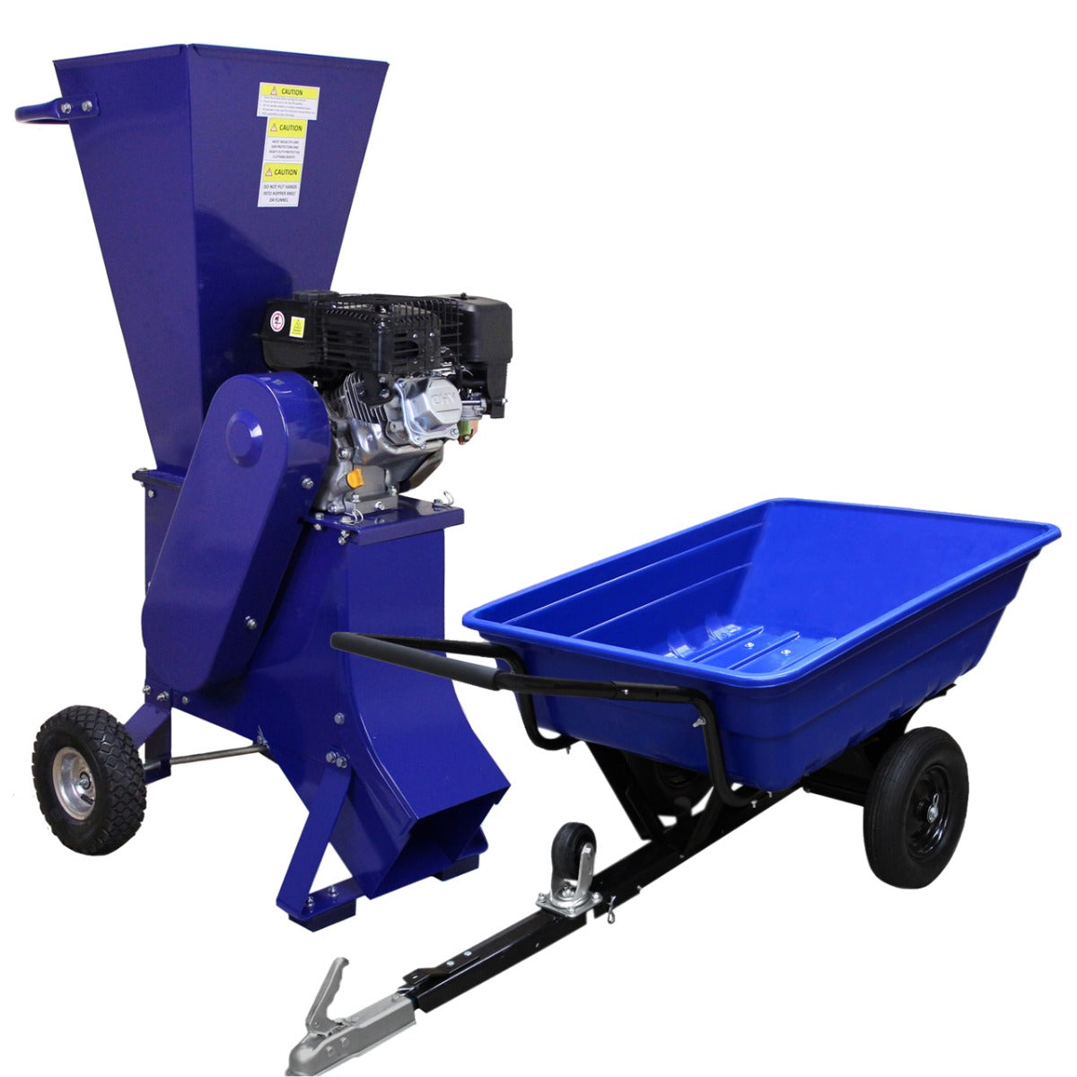 Remolque Basculante Atv Y Trituradora De Ramas De 6,5 Hp_0