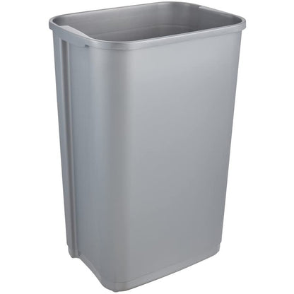 Cubo De Basura Con Tapa Basculante, 50 L, Swantje, Plateado