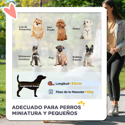 Pawhut Carrito Para Perros Plegable Con Cesta De Almacenaje 75x45x97 Cm Negro_3
