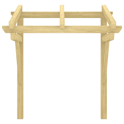 Marquesina Para Puerta Madera Pino Impregnada 100x100x80 Cm_2