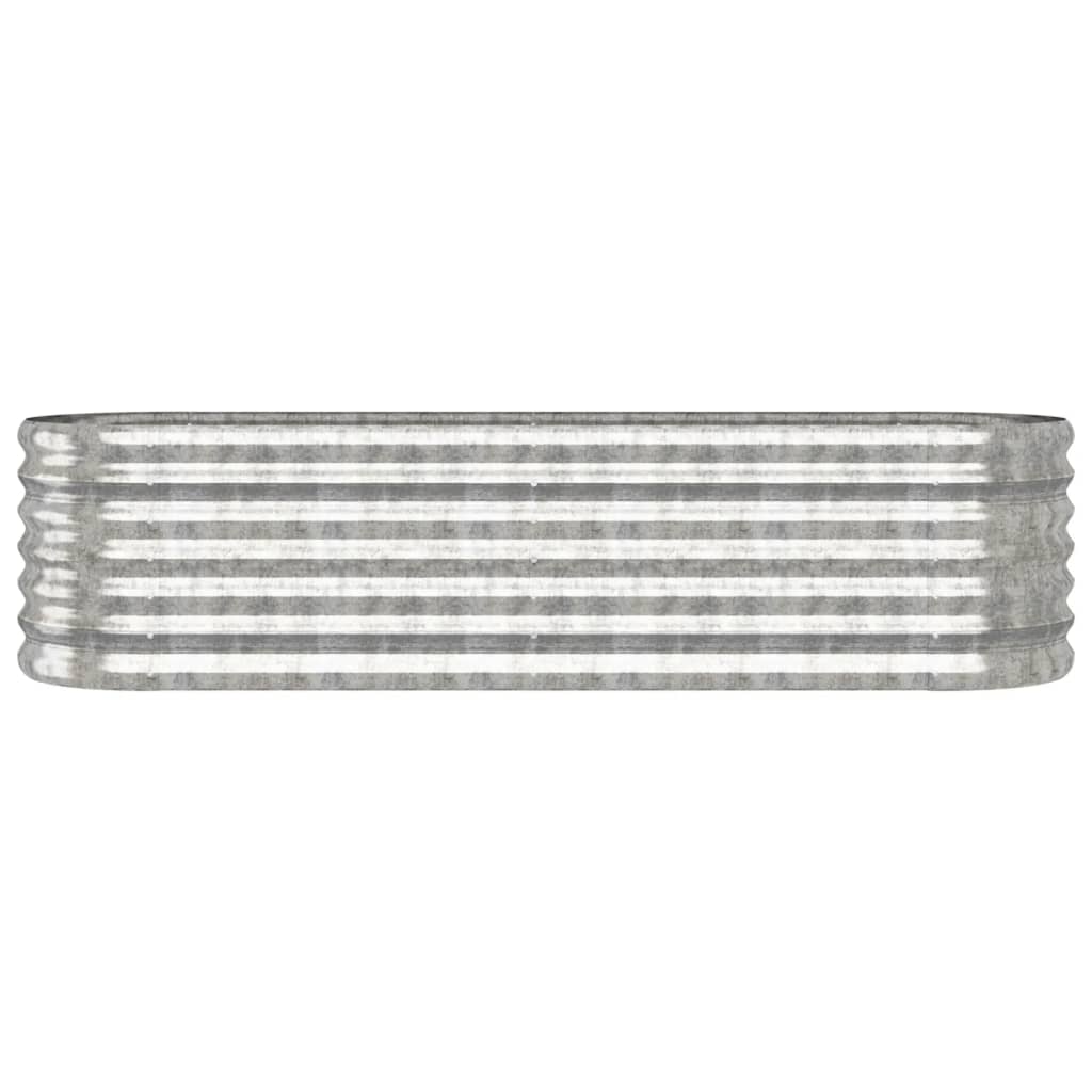 Jardinera Arriate Acero Galvanizado Plata 152x40x36 Cm_2
