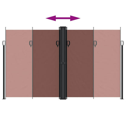Vidaxl Toldo Lateral Retráctil Marrón 200x1200 Cm_4
