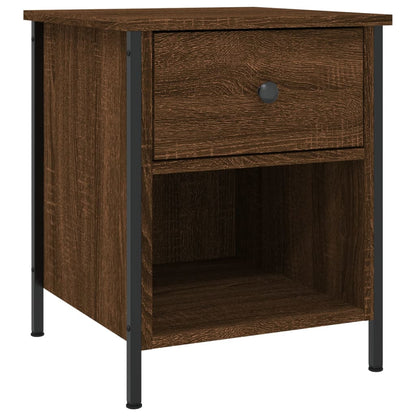 Mesitas Noche 2 Uds Madera Ingeniería Marrón Roble 40x42x50 Cm_1