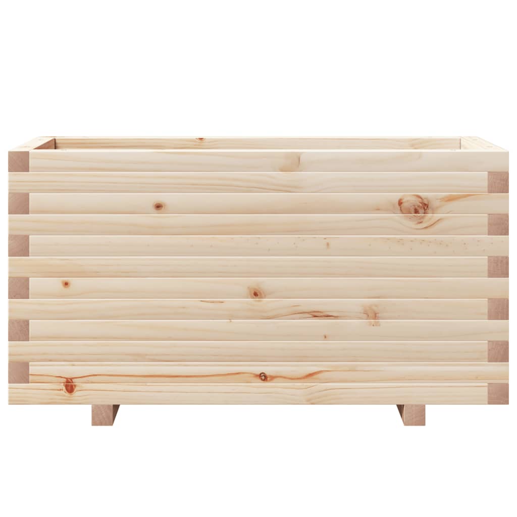 Jardinera Madera Maciza De Pino 90x40x49,5 Cm_4