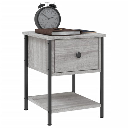 Mesitas Noche 2 Uds Madera Ingeniería Gris Sonoma 34x35,5x45 Cm_2