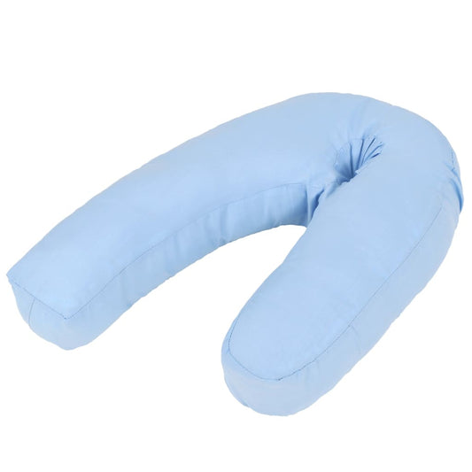 Vidaxl Almohada De Embarazo Con Forma De J 54x(36-43) Cm Azul_0