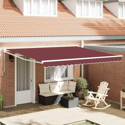 Toldo Retráctil Manual Burdeos 400x300 Cm_1