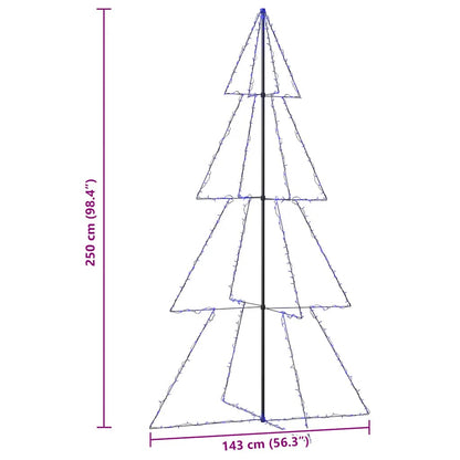 Vidaxl Árbol De Navidad 360 Luces Led Interior Y Exterior 143x250 Cm_2