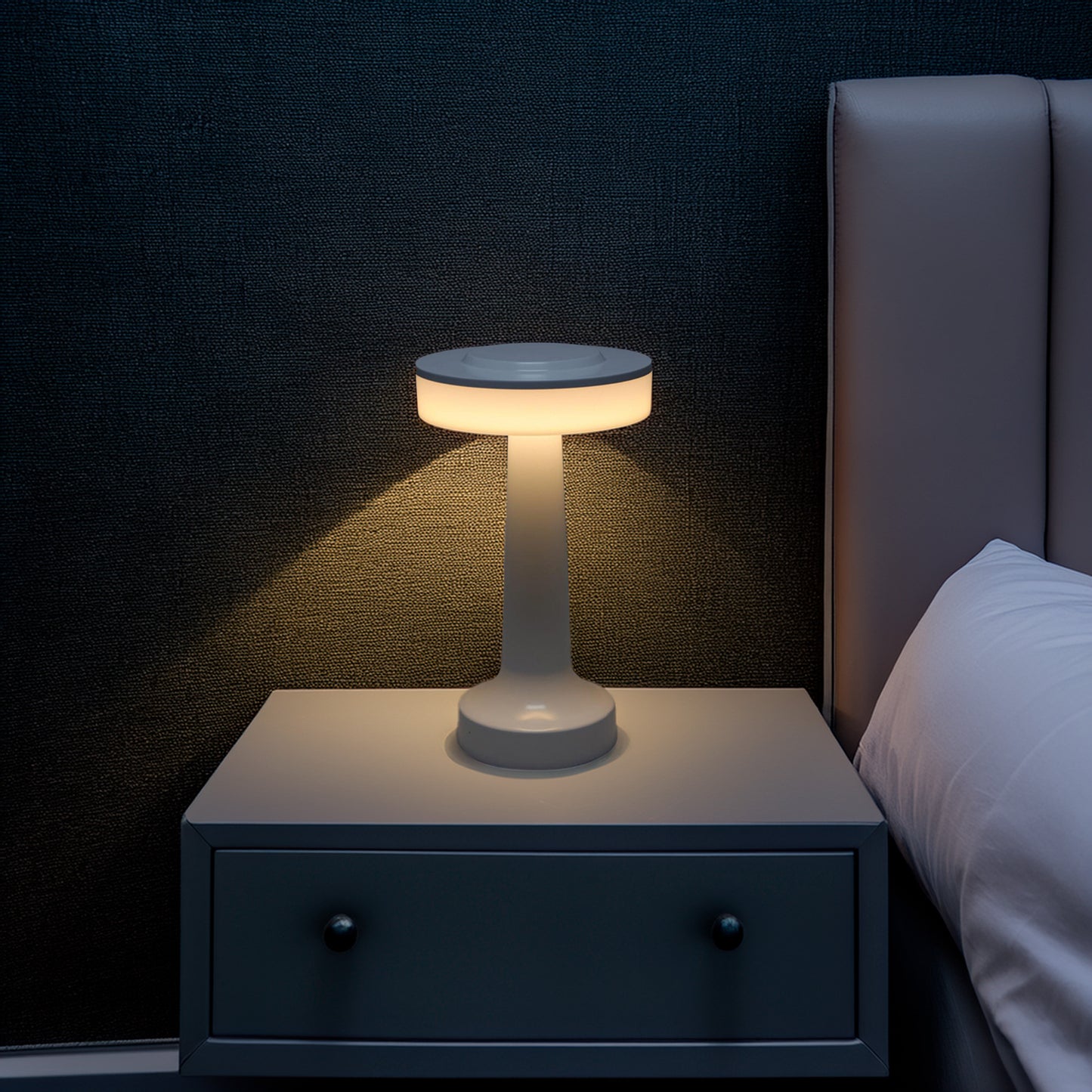 Well Home Lámpara De Mesa Led Con Control Táctil Y Batería Recargable Con 120 Lúmenes_2