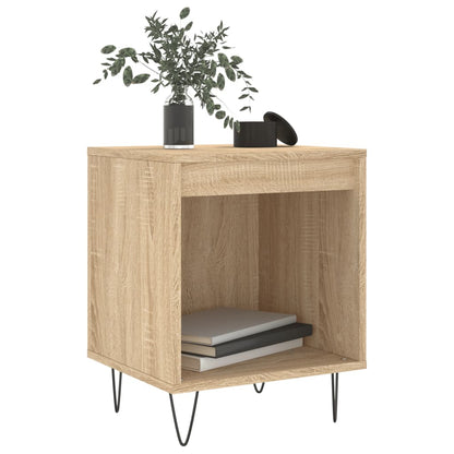 Mesita De Noche Madera De Ingeniería Roble Sonoma 40x35x50 Cm_1