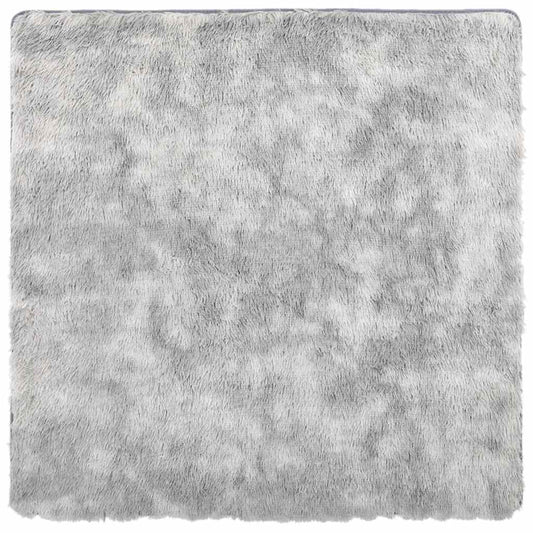 Vidaxl Alfombra De Pelo Largo Navarra Gris Plateado 160x160 Cm_0