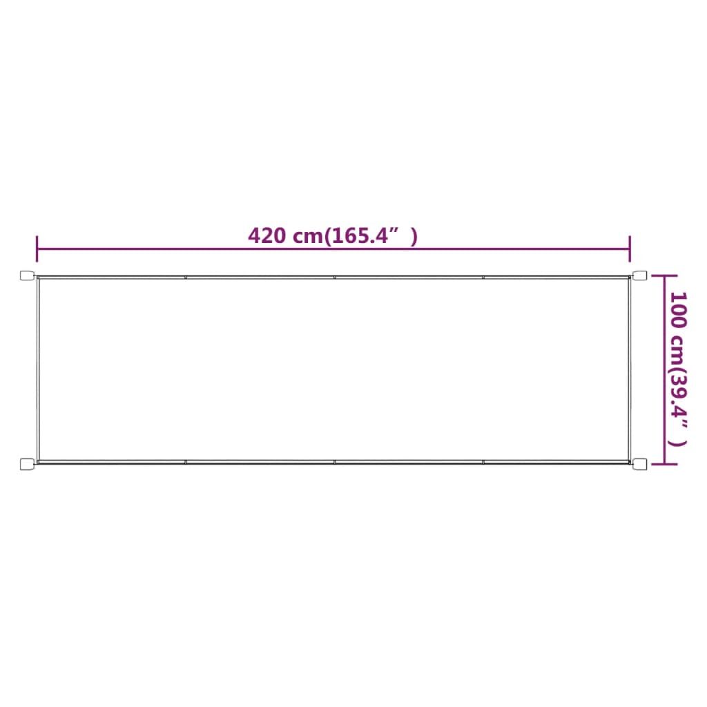 Vidaxl Toldo Vertical Tela Oxford Azul 100x420 Cm_2