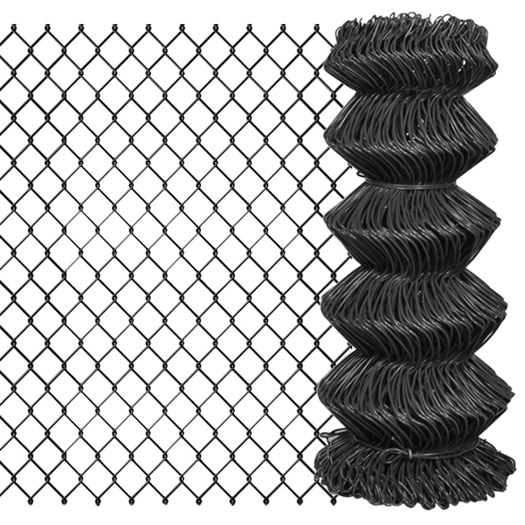 Valla De Tela Metálica Acero Gris 25x0,8 M / Vetonek_2