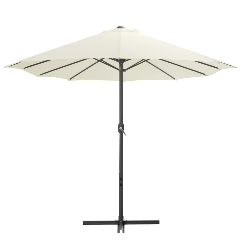 Vidaxl Sombrilla De Jardín Con Palo De Aluminio Arena 460x270 Cm_1