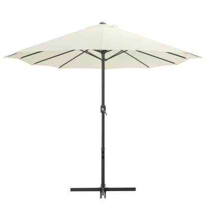 Vidaxl Sombrilla De Jardín Con Palo De Aluminio Arena 460x270 Cm_1