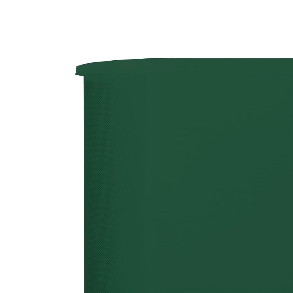 Vidaxl Paravientos De 9 Paneles Tela Verde 1200x160 Cm_3