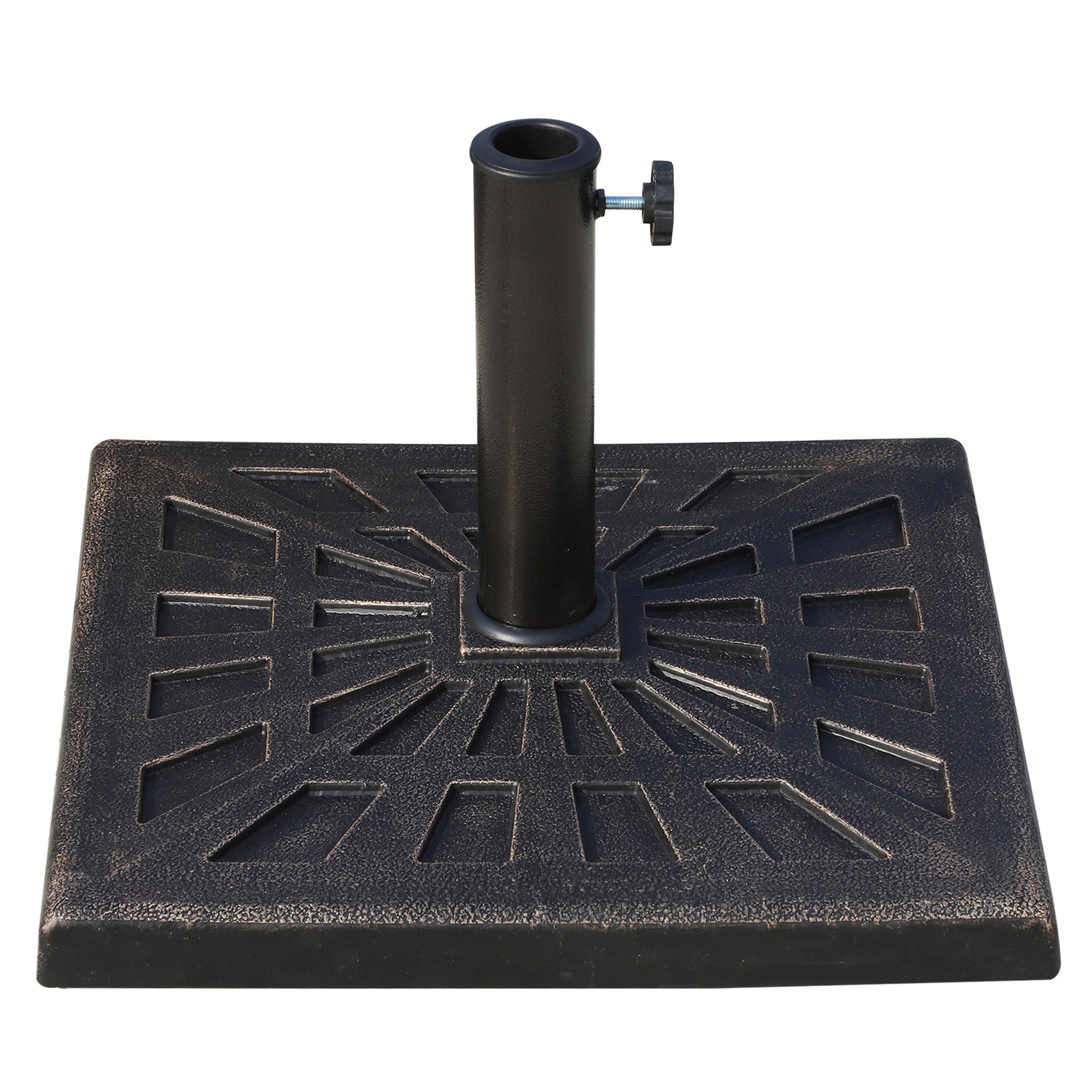 Outsunny Base De Sombrilla Peso 15 Kg De Resina 47x47x32 Cm Bronce_0