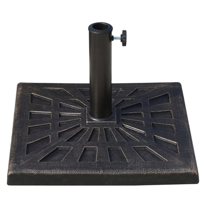 Outsunny Base De Sombrilla Peso 15 Kg De Resina 47x47x32 Cm Bronce_0