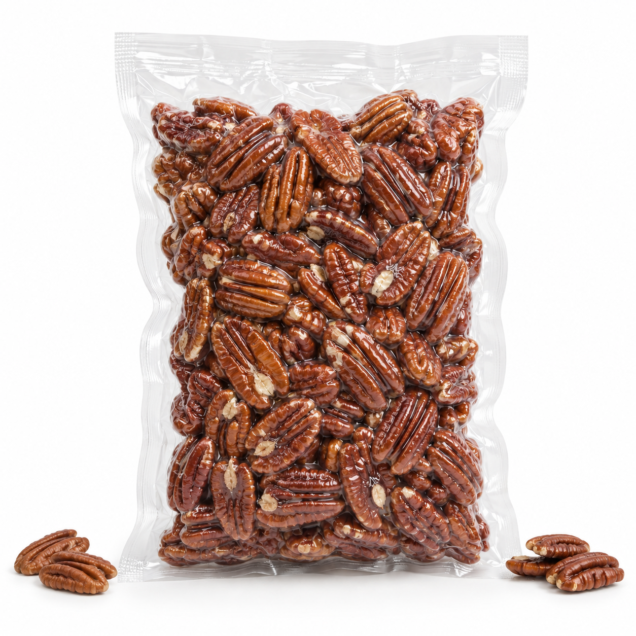 Mitades De Nuez Pecana Mantecosa - Envasadas Al Vacío - 600g | Fruto Seco Ecológico Premium, Snack Vegano Natural_0