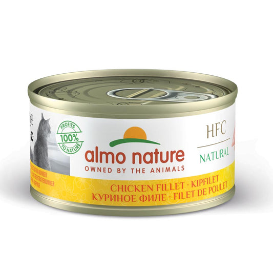 Almo Gato Hfc Natural Lata 70gr Filete Pollo_0
