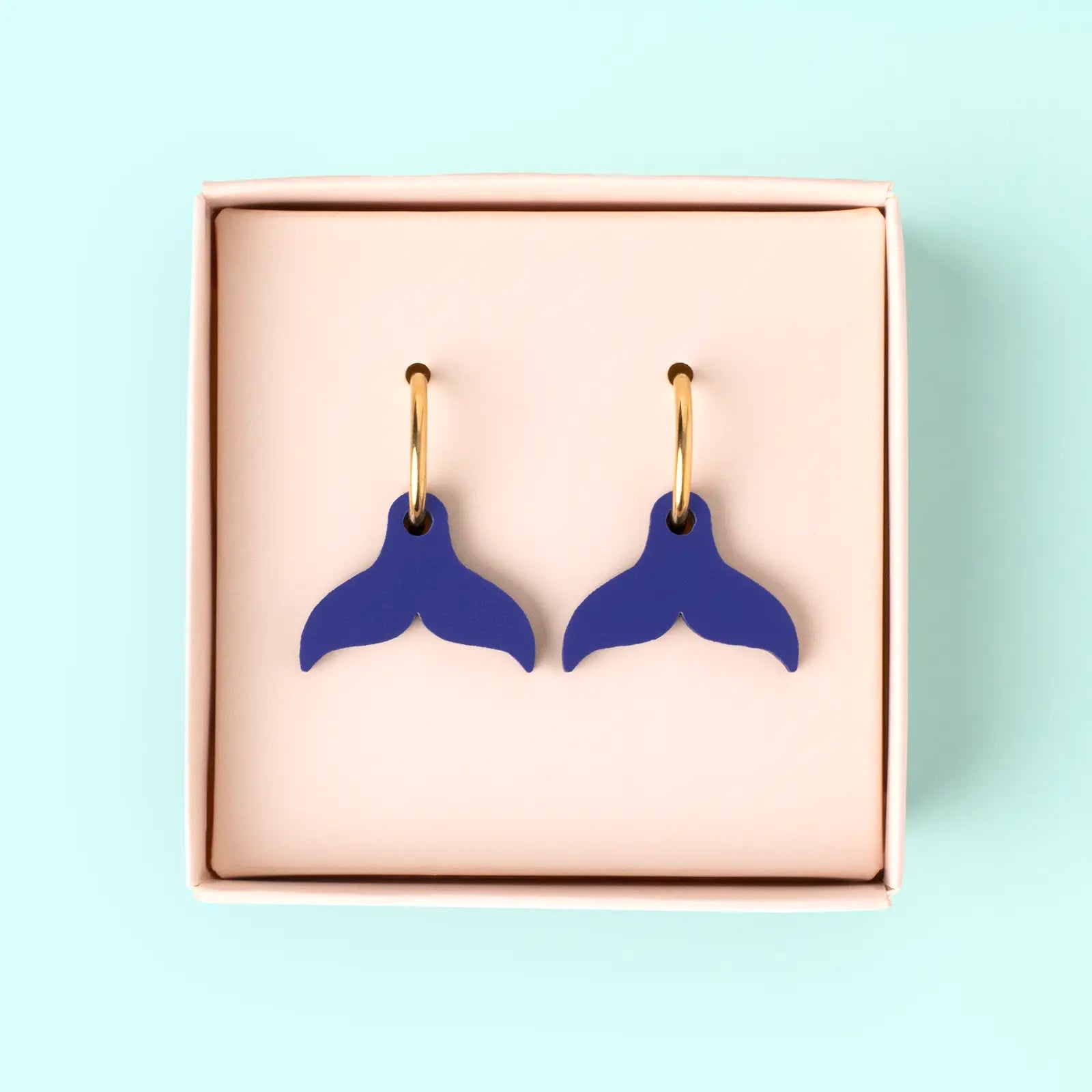 Pendientes Cola de Ballena Nature Vibes - Acero Quirúrgico y Baño de Oro 18k - Resetea_1