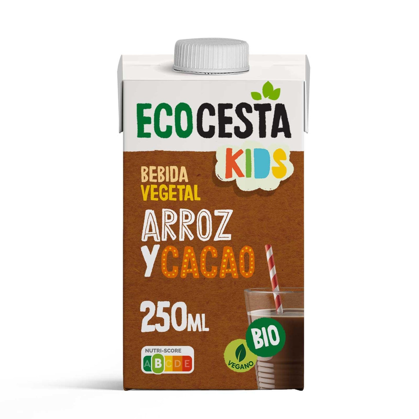 Bebida Vegetal Mini De Arroz Con Cacao Bio, 250 Ml Ecocesta
