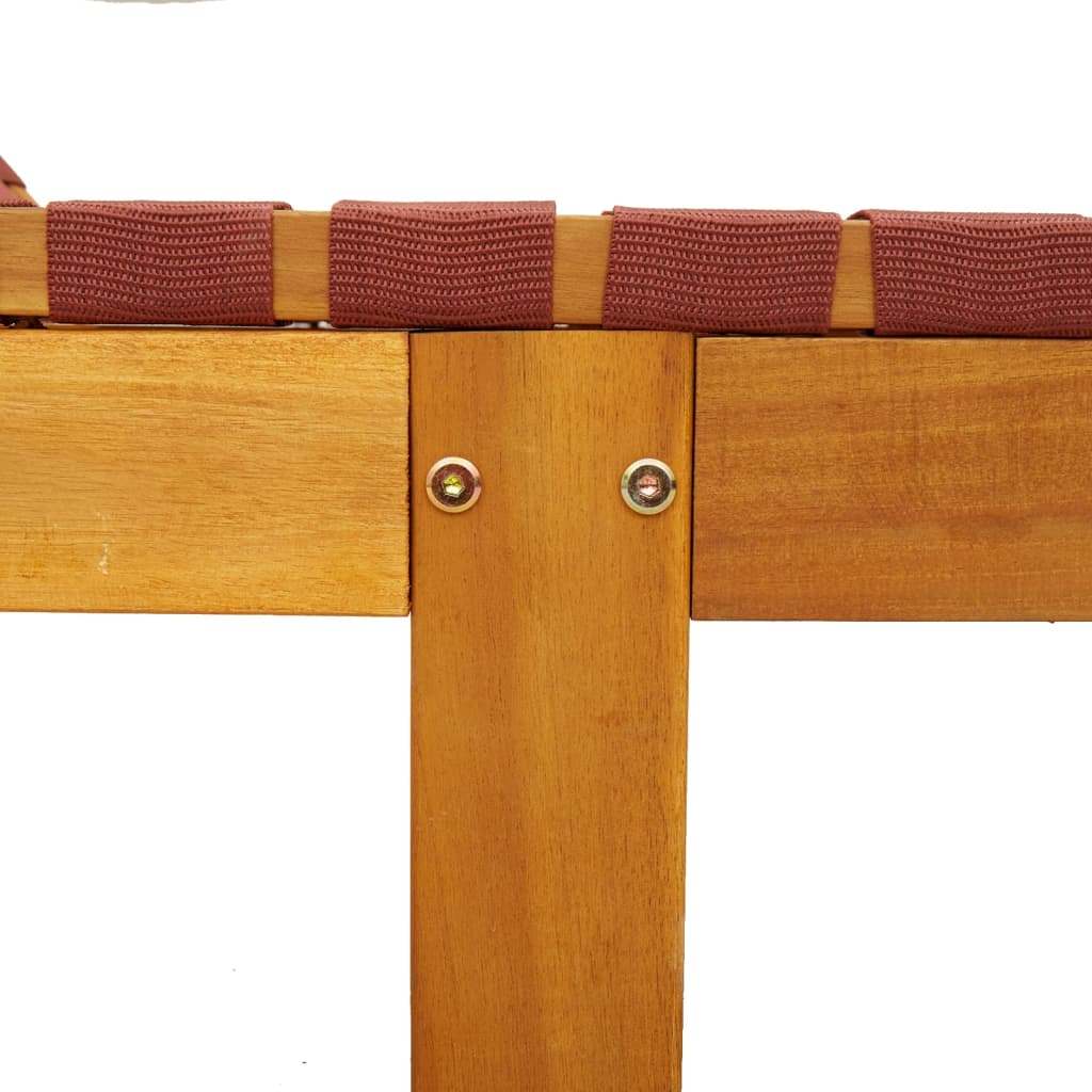 Tumbonas Con Mesa 2 Unidades Madera Maciza De Acacia Roja / Vetonek_3