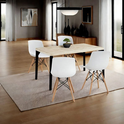 Pack 4 Sillas De Comedor Fredo Polipropileno, Blanco, 52 X 79 X 46_2