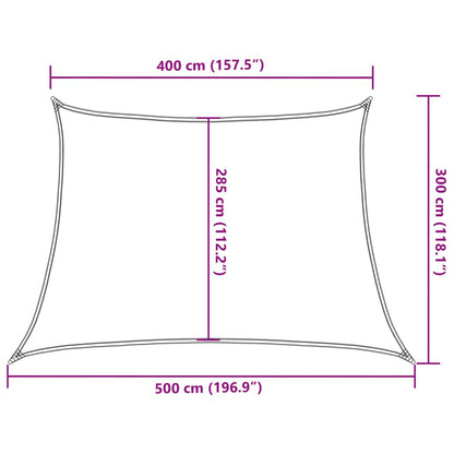 Vidaxl Toldo De Vela Hdpe Marrón 160 G/m² 4/5x3 M_2